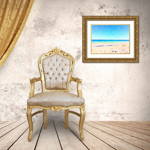 Ocean Wonder Gold Ornate Wood Framed Art Print with Double Matting by Navas, Emily