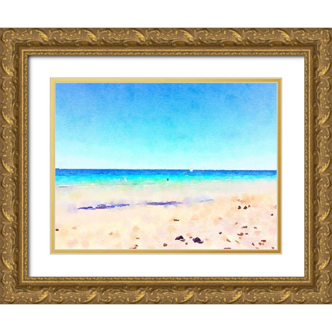 Ocean Wonder Gold Ornate Wood Framed Art Print with Double Matting by Navas, Emily
