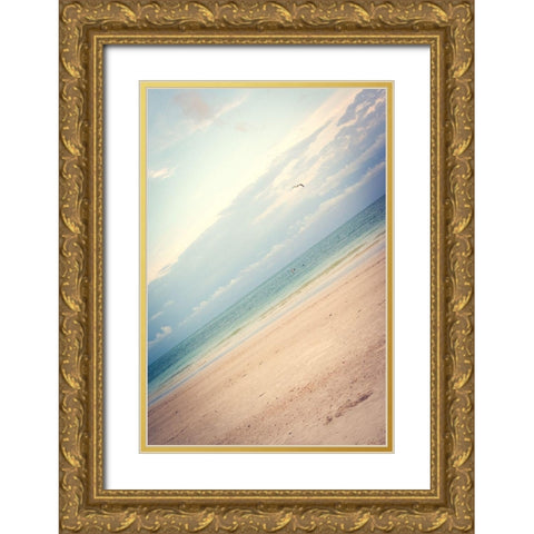 Ocean Angle Gold Ornate Wood Framed Art Print with Double Matting by Navas, Emily