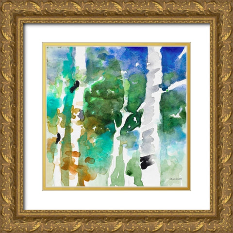 Up to the Northern Skies II Gold Ornate Wood Framed Art Print with Double Matting by Loreth, Lanie