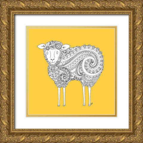 Ornate Farm IV Gold Ornate Wood Framed Art Print with Double Matting by Metz, Andi