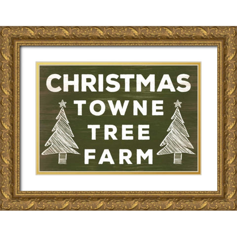 Season Sign III Gold Ornate Wood Framed Art Print with Double Matting by Studio, Sd Graphics