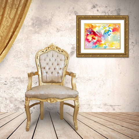 Spring has Sprung I Gold Ornate Wood Framed Art Print with Double Matting by Loreth, Lanie