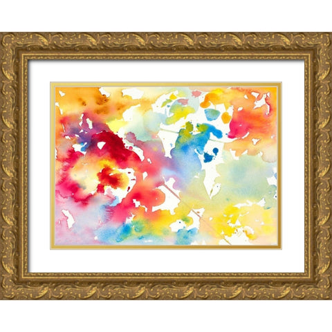 Spring has Sprung I Gold Ornate Wood Framed Art Print with Double Matting by Loreth, Lanie