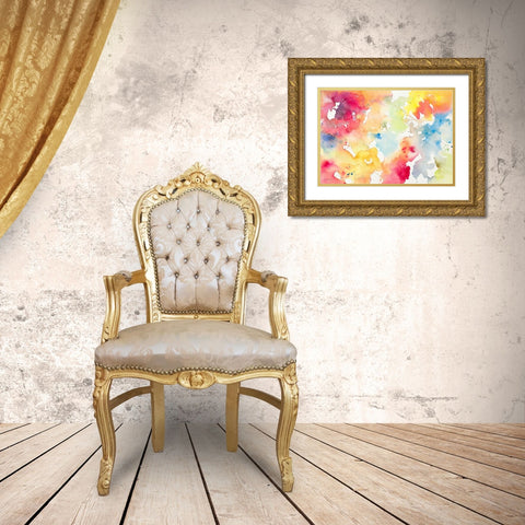 Spring has Sprung III Gold Ornate Wood Framed Art Print with Double Matting by Loreth, Lanie