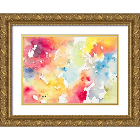 Spring has Sprung III Gold Ornate Wood Framed Art Print with Double Matting by Loreth, Lanie
