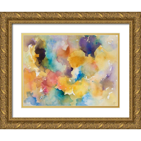 Canyon Dream Gold Ornate Wood Framed Art Print with Double Matting by Loreth, Lanie