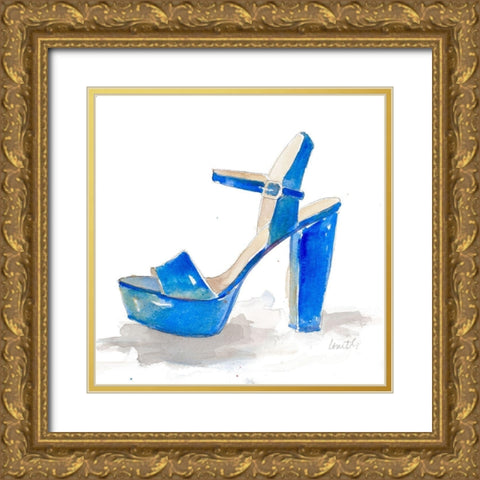 Happy Hour Stiletto Gold Ornate Wood Framed Art Print with Double Matting by Loreth, Lanie