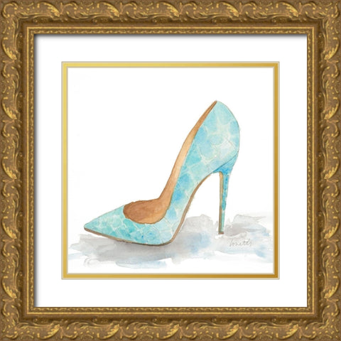 Penthouse Stiletto Gold Ornate Wood Framed Art Print with Double Matting by Loreth, Lanie