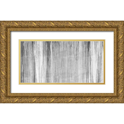 Gray City in the Night Gold Ornate Wood Framed Art Print with Double Matting by Gonzalez, Roberto