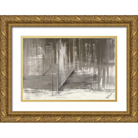 The End of the Night Gold Ornate Wood Framed Art Print with Double Matting by Gonzalez, Roberto