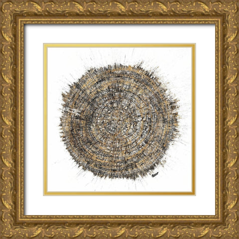 Mysterious Tree Ring Gold Ornate Wood Framed Art Print with Double Matting by Gonzalez, Roberto