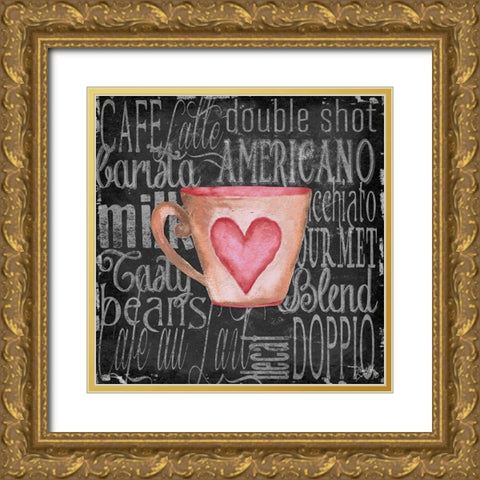 Coffee of the Day I Gold Ornate Wood Framed Art Print with Double Matting by Medley, Elizabeth