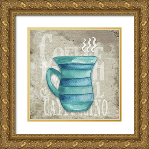 Daily Coffee II Gold Ornate Wood Framed Art Print with Double Matting by Medley, Elizabeth