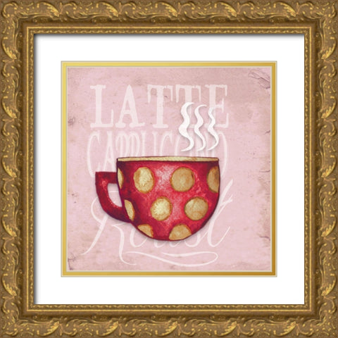 Daily Coffee IV Gold Ornate Wood Framed Art Print with Double Matting by Medley, Elizabeth