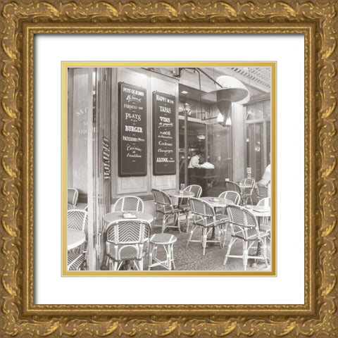 French Cafe Gold Ornate Wood Framed Art Print with Double Matting by Navas, Emily