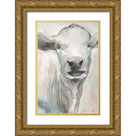 Farm Animal I Gold Ornate Wood Framed Art Print with Double Matting by Medley, Elizabeth