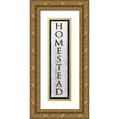 Homestead Gold Ornate Wood Framed Art Print with Double Matting by Medley, Elizabeth