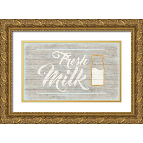 Fresh Milk Gold Ornate Wood Framed Art Print with Double Matting by Medley, Elizabeth