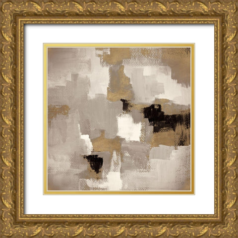 Muted Abstract I Gold Ornate Wood Framed Art Print with Double Matting by Loreth, Lanie