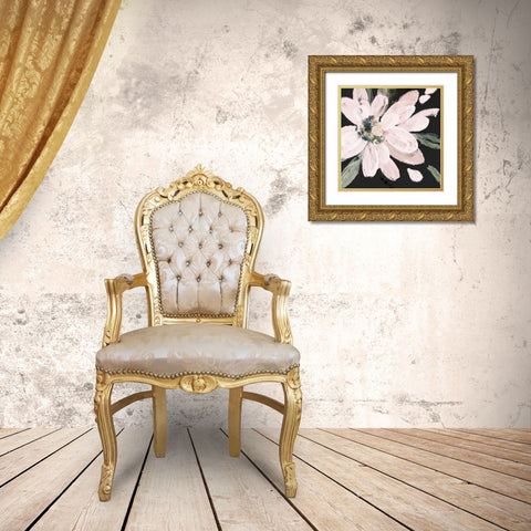 Dark Blooming Moment I Gold Ornate Wood Framed Art Print with Double Matting by Loreth, Lanie