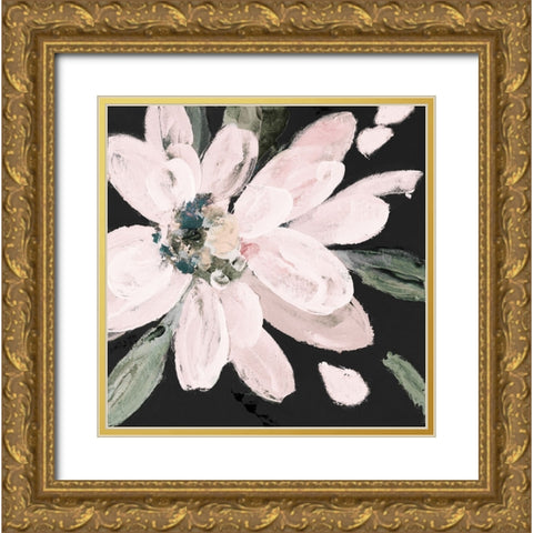 Dark Blooming Moment I Gold Ornate Wood Framed Art Print with Double Matting by Loreth, Lanie