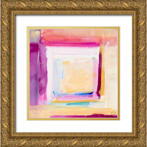 Brand New Day I Gold Ornate Wood Framed Art Print with Double Matting by Loreth, Lanie