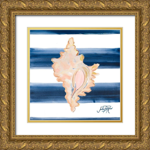 Nautical Shell II Gold Ornate Wood Framed Art Print with Double Matting by DeRice, Julie