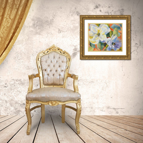 Endless Blossom I Gold Ornate Wood Framed Art Print with Double Matting by Loreth, Lanie