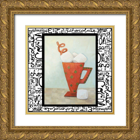 Tis the Season for Cocoa III Gold Ornate Wood Framed Art Print with Double Matting by Diannart