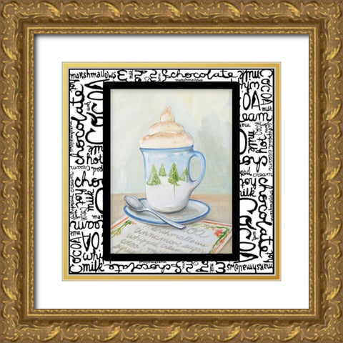 Tis the Season for Cocoa I Gold Ornate Wood Framed Art Print with Double Matting by Diannart