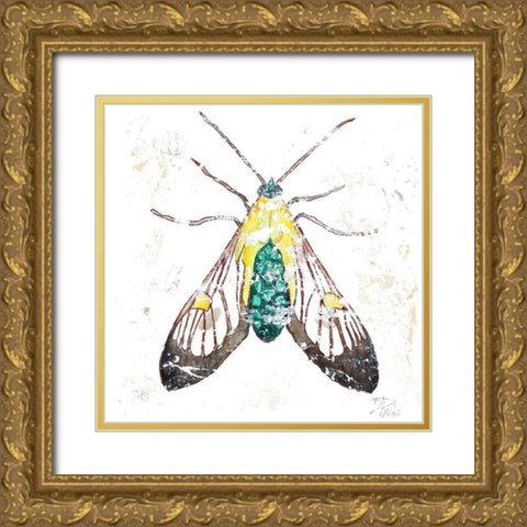 Wild Butterfly Gold Ornate Wood Framed Art Print with Double Matting by Pinto, Patricia