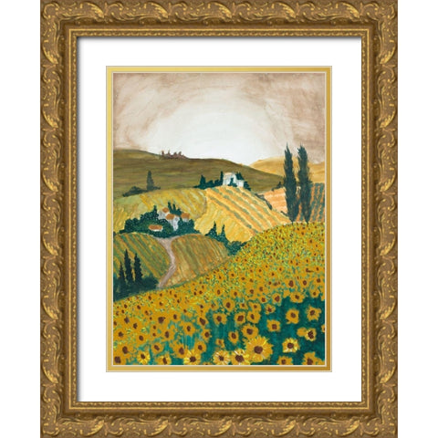 Tuscany Gold Ornate Wood Framed Art Print with Double Matting by Bucheli, Amaya