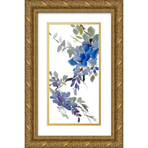 Inner Light Wisteria Gold Ornate Wood Framed Art Print with Double Matting by Loreth, Lanie