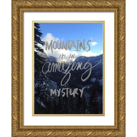 Amazing Mystery Gold Ornate Wood Framed Art Print with Double Matting by Wilson, Kali