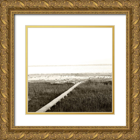 Serene View Gold Ornate Wood Framed Art Print with Double Matting by Wilson, Kali