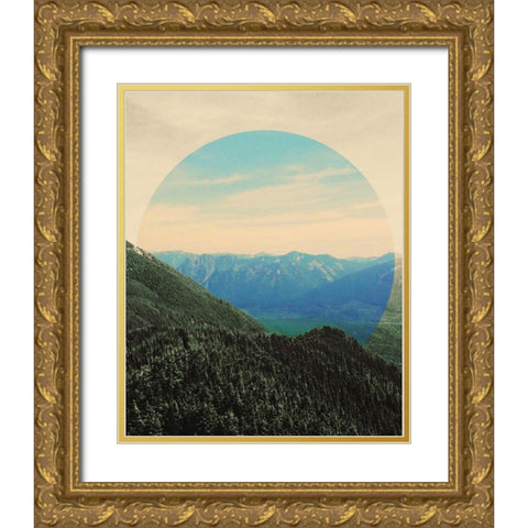 Sunset Views Gold Ornate Wood Framed Art Print with Double Matting by Wilson, Kali