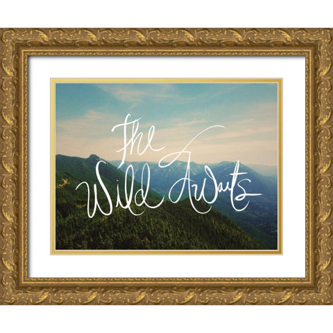 The Wild Awaits Gold Ornate Wood Framed Art Print with Double Matting by Wilson, Kali