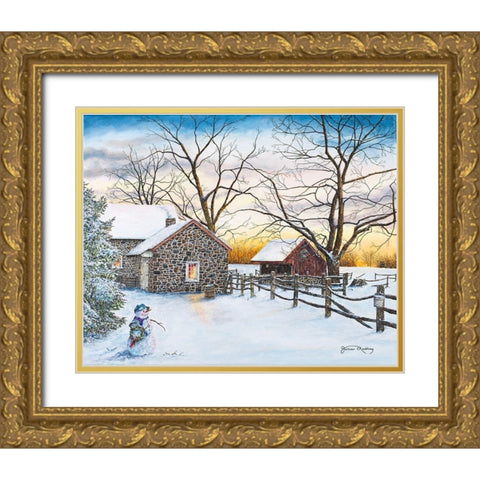 Mr.Twiggs Gold Ornate Wood Framed Art Print with Double Matting by Redding, James