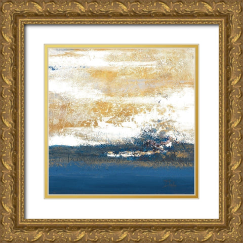Unpredictable Sea Gold Ornate Wood Framed Art Print with Double Matting by Pinto, Patricia