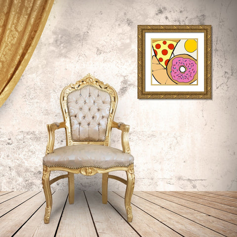 Snack Food Gold Ornate Wood Framed Art Print with Double Matting by Edwins, Hugo