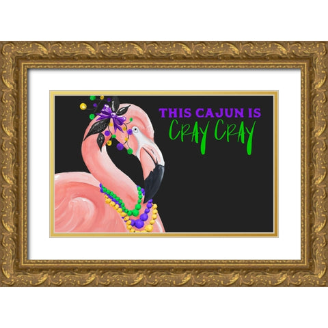Crazy Cajun Gold Ornate Wood Framed Art Print with Double Matting by Ritter, Gina