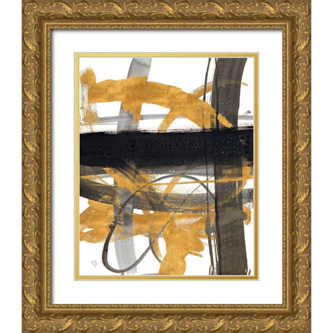 Urban Vibe With Gold III Gold Ornate Wood Framed Art Print with Double Matting by Loreth, Lanie