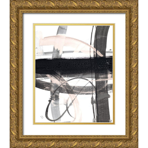 Urban Vibe With Blush II Gold Ornate Wood Framed Art Print with Double Matting by Loreth, Lanie