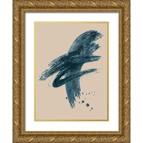 Ocean Dance II Gold Ornate Wood Framed Art Print with Double Matting by Pinto, Patricia