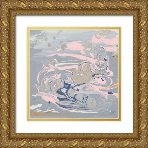 Pink Sky Gold Ornate Wood Framed Art Print with Double Matting by Pinto, Patricia
