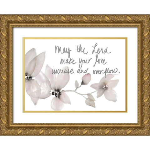 May The Lord Gold Ornate Wood Framed Art Print with Double Matting by Loreth, Lanie