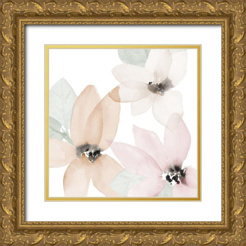 Blooming Whispers  Close-Up I Gold Ornate Wood Framed Art Print with Double Matting by Loreth, Lanie