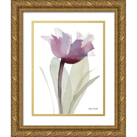 Single Whisper Gold Ornate Wood Framed Art Print with Double Matting by Loreth, Lanie