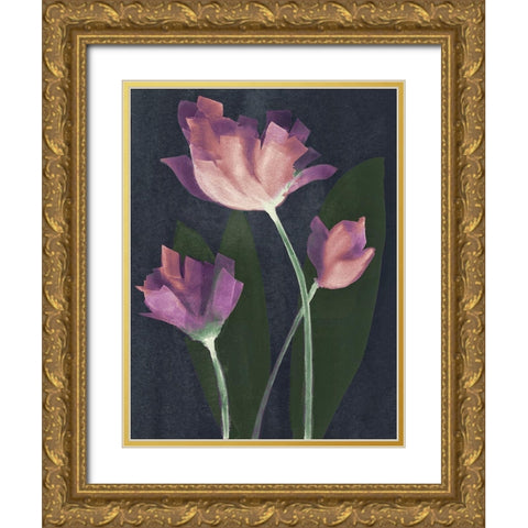 Whisper I Gold Ornate Wood Framed Art Print with Double Matting by Loreth, Lanie